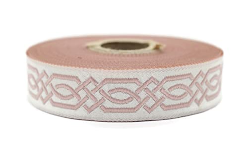 10 Meters Spule 2 cm breit rosa keltisches Claddagh-Band bestickt gewebtes Jacquardband 20272 10 Meters Spule 2 cm breit rosa keltisches Claddagh-Band bestickt gewebtes Jacquardband 20272 von Fantastic Kurdele