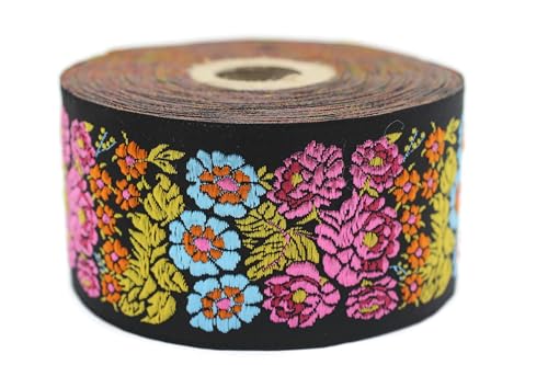Jacquard-Band, gewebt, Rosa und Hellblau, 10 m x 50 mm – Rolle, besticktes Band, für Nähen, Dekoration 50097-V3 Jacquard-Band, gewebt, Rosa und Hellblau, 10 m x 50 mm – Rolle, besticktes Band, für Nähen, Dekoration 50097-V3 von Fantastic Kurdele