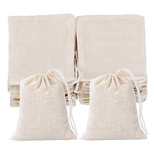 25 Stück 10 X 15 cm Baumwollbeutel, Baumwoll Musselin Beutel mit Kordelzug Säckchen Stoffbeute, Wiederverwendbare Netzbeutel für schmuck Geschenk obsttee Kaffee gewürze 25 Stück 10 X 15 cm Baumwollbeutel, Baumwoll Musselin Beutel mit Kordelzug Säckchen Stoffbeute, Wiederverwendbare Netzbeutel für schmuck Geschenk obsttee Kaffee gewürze von Fantasyon