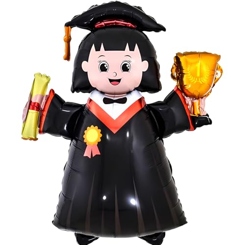 Abschlussballon, für Damen, Abschlussfeier, Folienballon, Schulbildung, zusätzliches Studium, Folienballon, Dekoration für Prüfungen (Frau) von Fantasyon