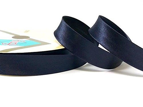 Byetsa Satin-Schrägband, 18 mm, auf 25 m Rolle, Dunkelblau Byetsa Satin-Schrägband, 18 mm, auf 25 m Rolle, Dunkelblau von Fany