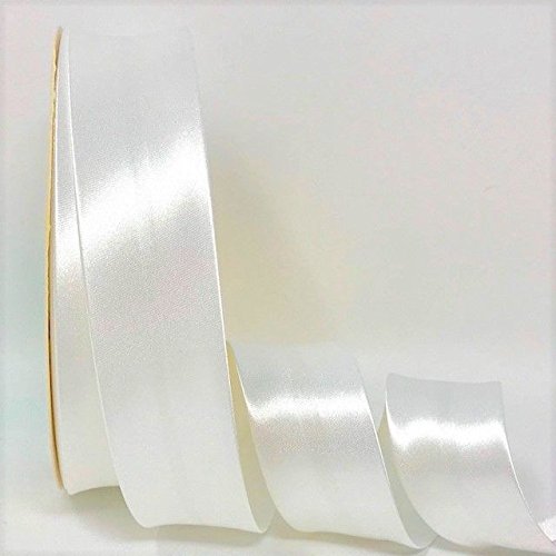 Byetsa Schrägband aus Satin, 30 mm, auf einer 25-m-Rolle, Weiß Byetsa Schrägband aus Satin, 30 mm, auf einer 25-m-Rolle, Weiß von Fany