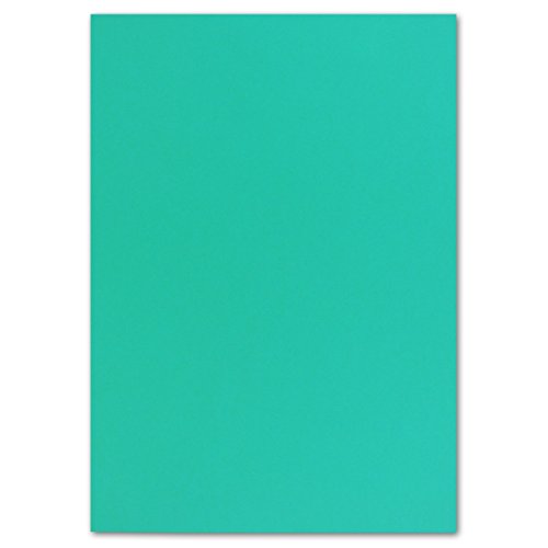 100 DIN A4 Papier-bögen Planobogen - Pazifikblau (Blau) - 240 g/m² - 21 x 29,7 cm - Bastelbogen Ton-Papier Fotokarton Bastel-Papier Ton-Karton - FarbenFroh von FarbenFroh by GUSTAV NEUSER