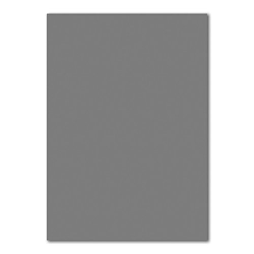 100 DIN A4 Papierbogen Planobogen - Graphitgrau - Dunkelgrau (Grau) - 160 g/m² - 21 x 29,7 cm - Ton-Papier Fotokarton Bastel-Papier Ton-Karton - FarbenFroh von FarbenFroh by GUSTAV NEUSER