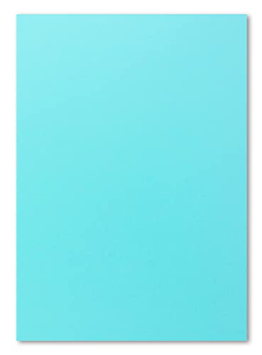 100 DIN A4 Papierbogen Planobogen - Türkis - 160 g/m² - 21 x 29,7 cm - Bastelbogen Ton-Papier Fotokarton Bastel-Papier Ton-Karton - FarbenFroh von FarbenFroh by GUSTAV NEUSER
