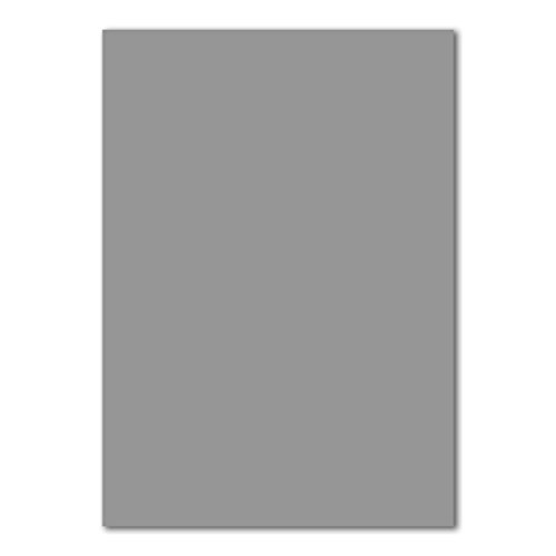 100 DIN A5 Einzelkarten Papierbögen - Graphit - 240 g/m² - 14,8 x 21 cm - Bastelbogen Tonpapier Fotokarton Bastelpapier Tonkarton - FarbenFroh von FarbenFroh by GUSTAV NEUSER