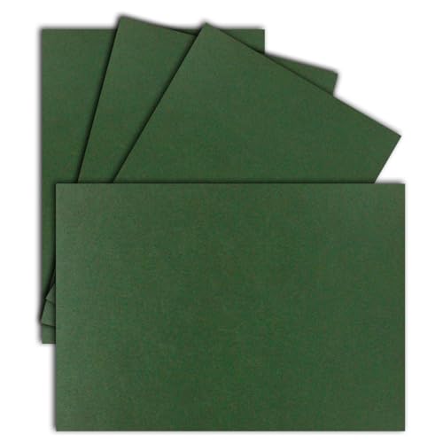 100 Einzel-Karten DIN A6-10,5 x 14,8 cm - 240 g/m² - Moosgrün - Tonkarton - Papier - Bastelkarton - Bastelkarten - blanko Postkarten 100 Einzel-Karten DIN A6-10,5 x 14,8 cm - 240 g/m² - Moosgrün - Tonkarton - Papier - Bastelkarton - Bastelkarten - blanko Postkarten von FarbenFroh by GUSTAV NEUSER