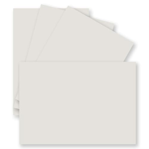 1000 Einzel-Karten DIN A6-10,5 x 14,8 cm - 240 g/m² - Hell-Grau - Tonkarton - Bastelpapier - Bastelkarton- Bastel-karten - blanko Postkarten von FarbenFroh by GUSTAV NEUSER
