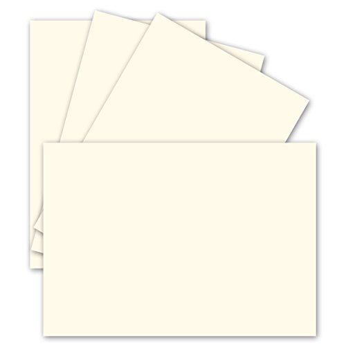 1000 Einzel-Karten DIN A6-10,5 x 14,8 cm - 240 g/m² - Naturweiß - Tonkarton - Bastelpapier - Bastelkarton- Bastel-karten - blanko Postkarten von FarbenFroh by GUSTAV NEUSER