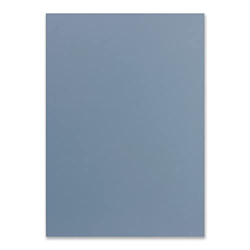 100x DIN A4 Papier - Graublau (Blau) - 110 g/m² - 21 x 29,7 cm - Ton-Papier Fotokarton Bastel-Papier Ton-Karton - FarbenFroh von FarbenFroh by GUSTAV NEUSER