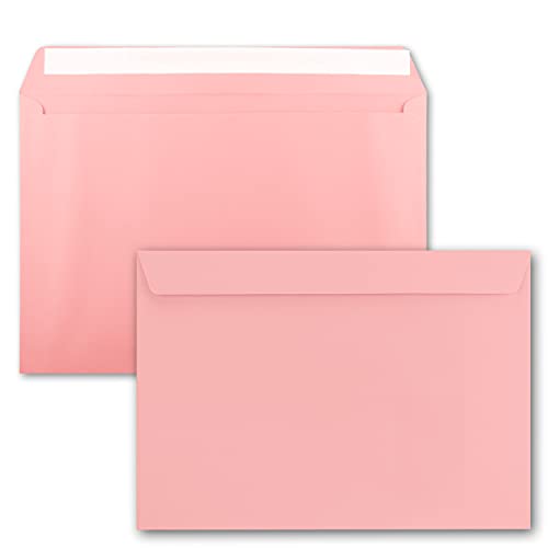 10x große XXL Briefumschläge DIN C4 in Rosa - 22,9 x 32,4 cm - Haftklebung ohne Fenster - Versandtasche für DIN A4 geeignet 10x große XXL Briefumschläge DIN C4 in Rosa - 22,9 x 32,4 cm - Haftklebung ohne Fenster - Versandtasche für DIN A4 geeignet von FarbenFroh by GUSTAV NEUSER