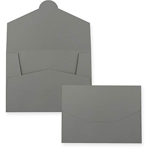 10x stabile Papier Mappe für DIN A4 und DIN C4 in Graphit (Grau) - 22 x 30,5 cm - 240 g/m² - als Präsentationsmappen, Bewerbungsmappen, Projektmappen geeignet von FarbenFroh by GUSTAV NEUSER