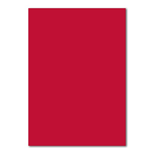 150 DIN A4 Papierbogen Planobogen - Rosenrot (Rot) - 160 g/m² - 21 x 29,7 cm - Bastelbogen Ton-Papier Fotokarton Bastel-Papier Ton-Karton - FarbenFroh von FarbenFroh by GUSTAV NEUSER