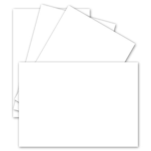 150 Einzel-Karten DIN A6 - 10,5 x 14,8 cm - 240 g/m² - Hochweiß - Tonkarton - Bastelpapier - Bastelkarton- Bastel-karten - blanko Postkarten von FarbenFroh by GUSTAV NEUSER