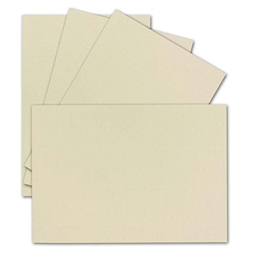 150 Einzel-Karten DIN A6-10,5 x 14,8 cm - 240 g/m² - Vanille/Creme gerippt - Tonkarton - Bastelpapier - Bastelkarton- Bastel-karten - blanko Postkarten 150 Einzel-Karten DIN A6-10,5 x 14,8 cm - 240 g/m² - Vanille/Creme gerippt - Tonkarton - Bastelpapier - Bastelkarton- Bastel-karten - blanko Postkarten von FarbenFroh by GUSTAV NEUSER