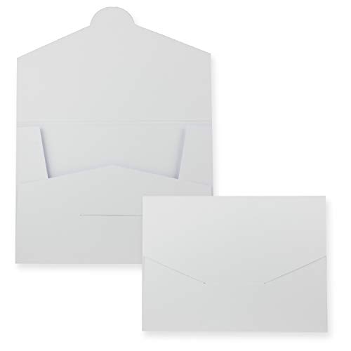 15x stabile Papier Mappe für DIN A4 und DIN C4 in Hochweiß - 22 x 30,5 cm - 240 g/m² - als Präsentationsmappen, Bewerbungsmappen, Projektmappen geeignet von FarbenFroh by GUSTAV NEUSER