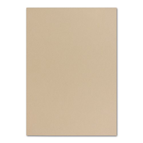 FarbenFroh by GUSTAV NEUSER 200x DIN A4 Papier - Karamel (Braun) - 110 g/m² - 21 x 29,7 cm - Briefpapier Bastelpapier Tonpapier Briefbogen von FarbenFroh by GUSTAV NEUSER