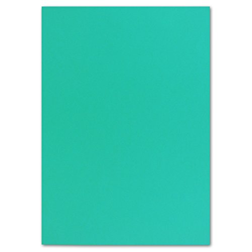 25 DIN A4 Papier-bögen Planobogen - Pazifikblau (Blau) - 240 g/m² - 21 x 29,7 cm - Bastelbogen Ton-Papier Fotokarton Bastel-Papier Ton-Karton - FarbenFroh von FarbenFroh by GUSTAV NEUSER