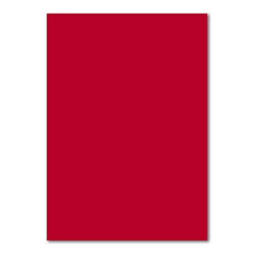 25 DIN A4 Papier-bögen Planobogen - Rosenrot (Rot) - 240 g/m² - 21 x 29,7 cm - Bastelbogen Ton-Papier Fotokarton Bastel-Papier Ton-Karton - FarbenFroh von FarbenFroh by GUSTAV NEUSER