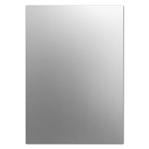 25 DIN A4 Papier-bögen Planobogen -Silber Metallic - 225 g/m² - 21 x 29,7 cm - Bastelbogen Ton-Papier Fotokarton Bastel-Papier Ton-Karton - FarbenFroh von FarbenFroh by GUSTAV NEUSER