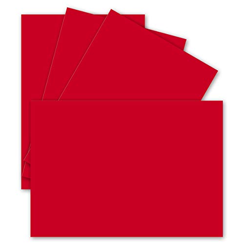 25 Einzel-Karten DIN A6-10,5 x 14,8 cm - 240 g/m² - Rot - Tonkarton - Bastelpapier - Bastelkarton- Bastel-karten - blanko Postkarten 25 Einzel-Karten DIN A6-10,5 x 14,8 cm - 240 g/m² - Rot - Tonkarton - Bastelpapier - Bastelkarton- Bastel-karten - blanko Postkarten von FarbenFroh by GUSTAV NEUSER