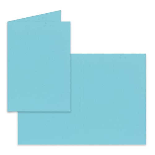 25 Faltkarten B6 - Türkis - 12 x 17 cm - Blanko Doppelkarten für Einladungen, Grußkarten - für Drucker geeignet - Serie: FarbenFroh 25 Faltkarten B6 - Türkis - 12 x 17 cm - Blanko Doppelkarten für Einladungen, Grußkarten - für Drucker geeignet - Serie: FarbenFroh von FarbenFroh by GUSTAV NEUSER