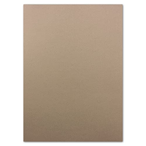 250x DIN A4 Papier - Cappuccino (Braun) - 110 g/m² - 21 x 29,7 cm - Bastelbogen Tonpapier Fotokarton Bastelpapier Briefpapier - FarbenFroh von FarbenFroh by GUSTAV NEUSER