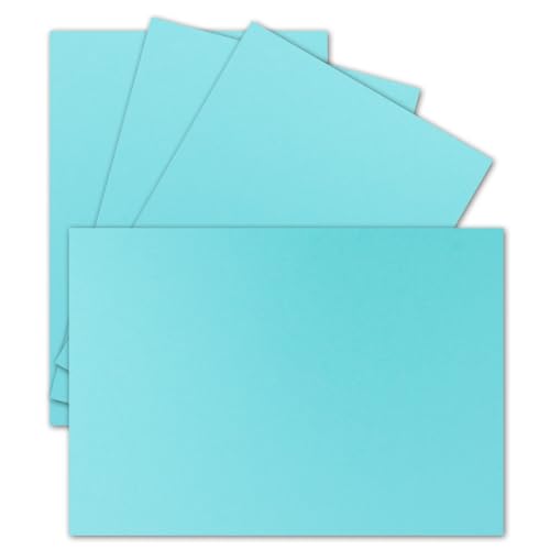 25x Einzelkarten Din A7-10,5 x 7,3 cm - 240 g/m² - Türkis - Blanko Mini-Karten ideal für Geschenkanhänger, Namenskarten & Visitenkarten 25x Einzelkarten Din A7-10,5 x 7,3 cm - 240 g/m² - Türkis - Blanko Mini-Karten ideal für Geschenkanhänger, Namenskarten & Visitenkarten von FarbenFroh by GUSTAV NEUSER
