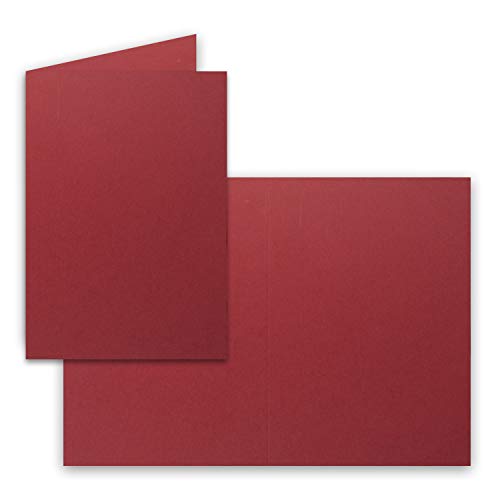 300 Faltkarten B6 - Dunkel-Rot - Blanko Doppel-Karten - 12 x 17 cm - sehr formstabil - für Drucker geeignet - Serie: FarbenFroh 300 Faltkarten B6 - Dunkel-Rot - Blanko Doppel-Karten - 12 x 17 cm - sehr formstabil - für Drucker geeignet - Serie: FarbenFroh von FarbenFroh by GUSTAV NEUSER