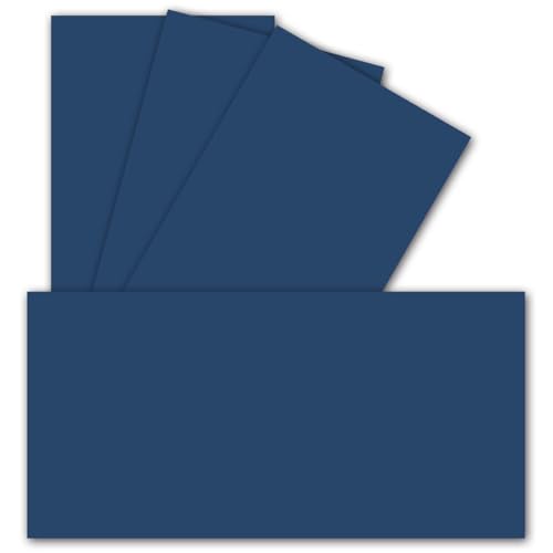 400 Einzel-Karten DIN Lang - 9,9 x 21 cm - 240 g/m² - Dunkelblau - Bastelpapier - Tonkarton - Ideal zum bedrucken für Grußkarten und Einladungen 400 Einzel-Karten DIN Lang - 9,9 x 21 cm - 240 g/m² - Dunkelblau - Bastelpapier - Tonkarton - Ideal zum bedrucken für Grußkarten und Einladungen von FarbenFroh by GUSTAV NEUSER