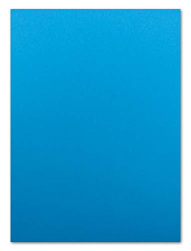 50 DIN A5 Papier-bögen Planobogen - Azurblau - 240 g/m² - 14,8 x 21 cm - Bastelbogen Ton-Papier Fotokarton Bastel-Papier Ton-Karton - FarbenFroh von FarbenFroh by GUSTAV NEUSER