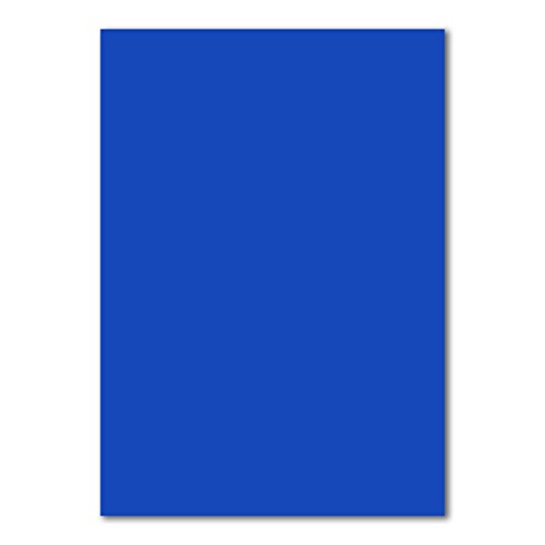 50 DIN A5 Papier-bögen Planobogen - Royalblau - 240 g/m² - 14,8 x 21 cm - Bastelbogen Ton-Papier Fotokarton Bastel-Papier Ton-Karton - FarbenFroh von FarbenFroh by GUSTAV NEUSER
