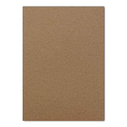 500 Blatt DIN A5 Papier - Braun - 120 gr - 14,8 x 21 cm - Bastelbogen Tonpapier Bastelpapier Briefbogen - FarbenFroh by GUSTAV NEUSER von FarbenFroh by GUSTAV NEUSER