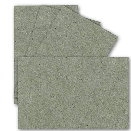 50x Einzelkarten Din A7-10,5 x 7,3 cm - 240 g/m² - Grau Kraftpapier - Mini-Karten ideal zum Selbstgestalten, Namenskarten & Visitenkarten 50x Einzelkarten Din A7-10,5 x 7,3 cm - 240 g/m² - Grau Kraftpapier - Mini-Karten ideal zum Selbstgestalten, Namenskarten & Visitenkarten von FarbenFroh by GUSTAV NEUSER
