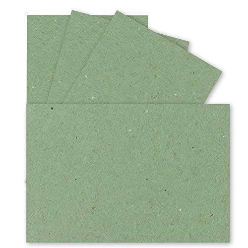 75x Einzelkarten Din A7-10,5 x 7,3 cm - 240 g/m² - Grün Kraftpapier - Mini-Karten ideal zum Selbstgestalten, Namenskarten & Visitenkarten 75x Einzelkarten Din A7-10,5 x 7,3 cm - 240 g/m² - Grün Kraftpapier - Mini-Karten ideal zum Selbstgestalten, Namenskarten & Visitenkarten von FarbenFroh by GUSTAV NEUSER
