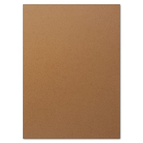 FarbenFroh by GUSTAV NEUSER 100x DIN A4 Papier - Kastanienbraun (Braun) - 110 g/m² - 21 x 29,7 cm - Briefpapier Bastelpapier Tonpapier Briefbogen von FarbenFroh by GUSTAV NEUSER