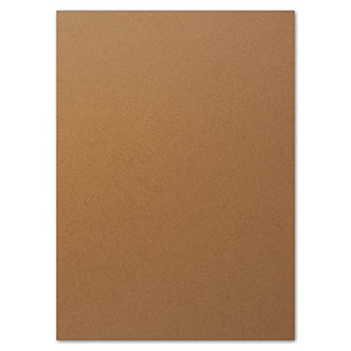 FarbenFroh by GUSTAV NEUSER 150x DIN A4 Papier - Kastanienbraun (Braun) - 110 g/m² - 21 x 29,7 cm - Briefpapier Bastelpapier Tonpapier Briefbogen von FarbenFroh by GUSTAV NEUSER