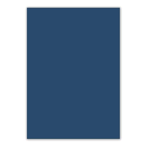 FarbenFroh by GUSTAV NEUSER 250x DIN A4 Papier - Nachtblau (Blau) - 110 g/m² - 21 x 29,7 cm - Briefpapier Bastelpapier Tonpapier Briefbogen von FarbenFroh by GUSTAV NEUSER