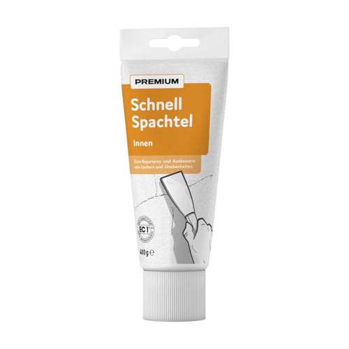 FarbenFux Premium Schnellspachtel Weiß 400g Innenbereich Reparatur Ausbessern von FarbenFux