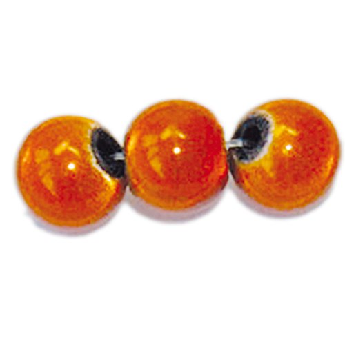 Glasperlen Miracle Beads Perlen 6mm & 8mm in 14 Farben (6mm / 200 Stück, orange) von Farbenspiel Schmuckzubehör