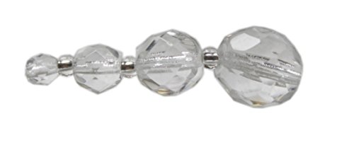 Glasschliffperlen 10mm - 25 Stück - ca. 40 Farben zur Auswahl (kristall) von Farbenspiel Schmuckzubehör