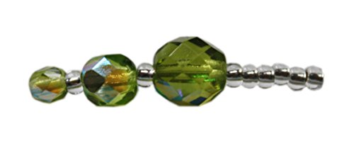 Glasschliffperlen 4mm - 50 Stück - ca. 50 Farben Glasperlen zur Auswahl (oliv AB) von Farbenspiel Schmuckzubehör