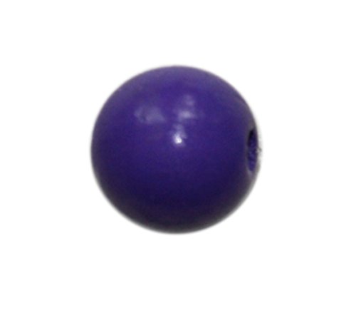 Holzperlen 8mm - 85 Stück - ca. 19 Farben zur Auswahl - schweiss- und speichelfest - Made in Germany (lila) von Farbenspiel Schmuckzubehör