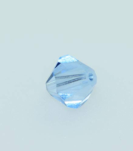 Swarovski Perlen spitz 8mm • 5 Stück Schliffspitzperlen • viele Farben Glasschliffperlen zur Auswahl (light sapphire) von Farbenspiel Schmuckzubehör