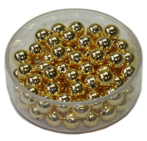 Wachsperlen 4mm Goldperlen - Silberperlen • Bastelperlen • 100 Stück (Goldperle) von Farbenspiel Schmuckzubehör