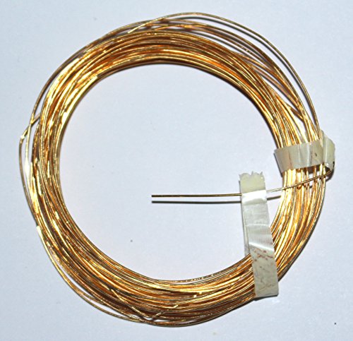 Draht Basteldraht zum Basteln und Dekorieren • Golddraht mit Kupferkern in 4 Stärken (0.6mm / 10m) von Farbenspiel