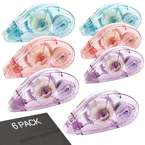 Farerkass 6 Stück Kleberoller, 8 mm x 8 m Adhesive Roll, Doppelseitiges Klebeband Transparent, Permanenter Klebestreifen, Double-Sided Adhesive Tape für Fotoalben Karten Fotos Basteln Tagebuch Farerkass 6 Stück Kleberoller, 8 mm x 8 m Adhesive Roll, Doppelseitiges Klebeband Transparent, Permanenter Klebestreifen, Double-Sided Adhesive Tape für Fotoalben Karten Fotos Basteln Tagebuch von Farerkass