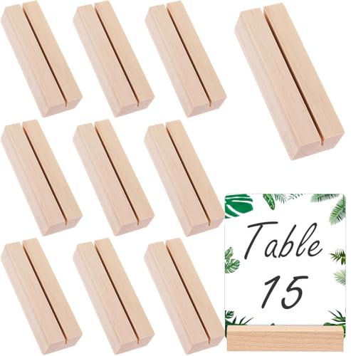 Farnirvana 10 Stück Kartenhalter Holz, Tischkartenhalter holz, Kartenhalter Tisch, Menükartenhalter, Kartenständer Postkartenhalter für Hochzeiten Restaurants Bankette Partys Farnirvana 10 Stück Kartenhalter Holz, Tischkartenhalter holz, Kartenhalter Tisch, Menükartenhalter, Kartenständer Postkartenhalter für Hochzeiten Restaurants Bankette Partys von Farnirvana