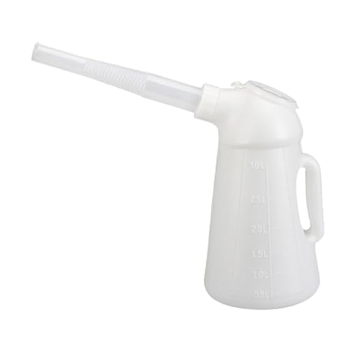FashionCha Ölkanne mit Ausgießer HDPE Messbehälter Staubschutzdeckel Langlebig für Autowerkstatt Motorpflege Garage 1.2L, 3L FashionCha Ölkanne mit Ausgießer HDPE Messbehälter Staubschutzdeckel Langlebig für Autowerkstatt Motorpflege Garage 1.2L, 3L von FashionCha