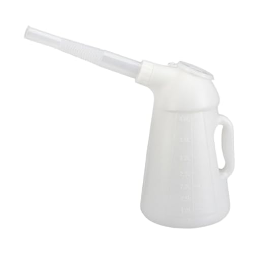 FashionCha Ölkanne mit Ausgießer HDPE Messbehälter Staubschutzdeckel Langlebig für Autowerkstatt Motorpflege Garage 1.2L, 4L FashionCha Ölkanne mit Ausgießer HDPE Messbehälter Staubschutzdeckel Langlebig für Autowerkstatt Motorpflege Garage 1.2L, 4L von FashionCha